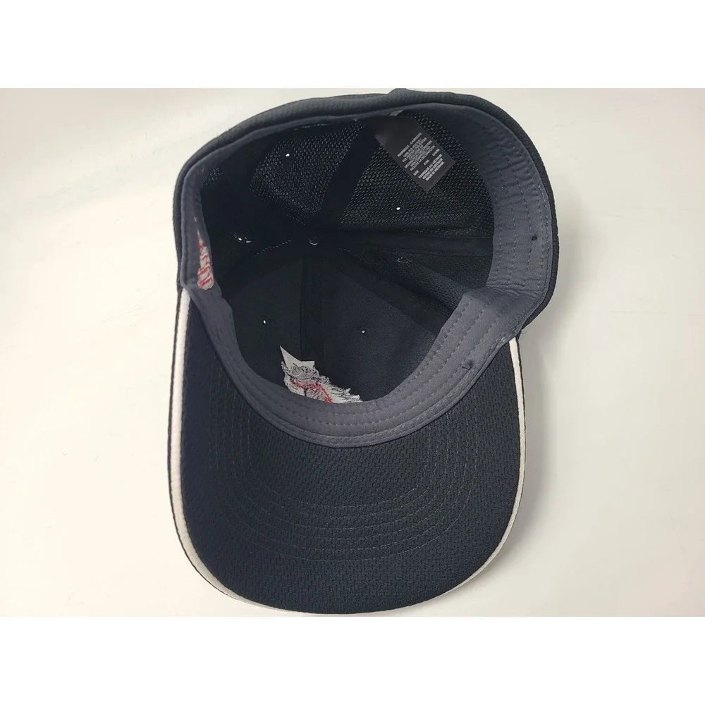 Nike Golf Mustangs Flex Fitted S-M Hat Cap Polyester Casual Logo Men Women Black